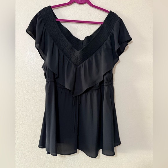 torrid Tops - Elegant Black Ruffled Women's Top